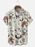 Moisture-wicking Halloween Ghost Pumpkin Chest Pocket Casual Shirt