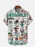 Moisture-Wicking GRISWOLD Christmas Character Chest Pocket Hawaiian Shirt