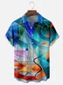 Hardaddy x Clemens Niewoehner Moisture-wicking Abstract Painting Art Chest Pocket Casual Shirt