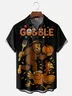 Moisture Wicking Thanksgiving Funny Bigfoot Turkey Chest Pocket Hawaiian Shirt
