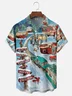 Moisture Wicking Merry Christmas Camping Party Chest Pocket Hawaiian Shirt
