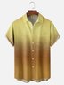 Moisture-wicking Retro Gradient Color Chest Pocket Party Shirt
