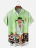 Moisture Wicking Crazy Christmas Vacation Eddie Chest Pocket Hawaiian Shirt