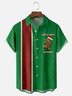 Moisture-wicking Christmas Gingerbread Man Let's Get Baked Chest Pocket Casual Shirt