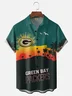 Moisture Wicking Football Green Bay Packers Chest Pocket Holiday Hawaiian Shirts